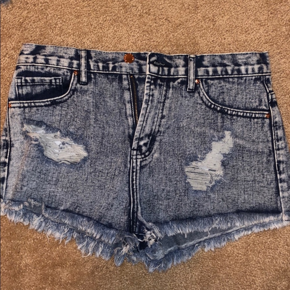 High waisted shorts